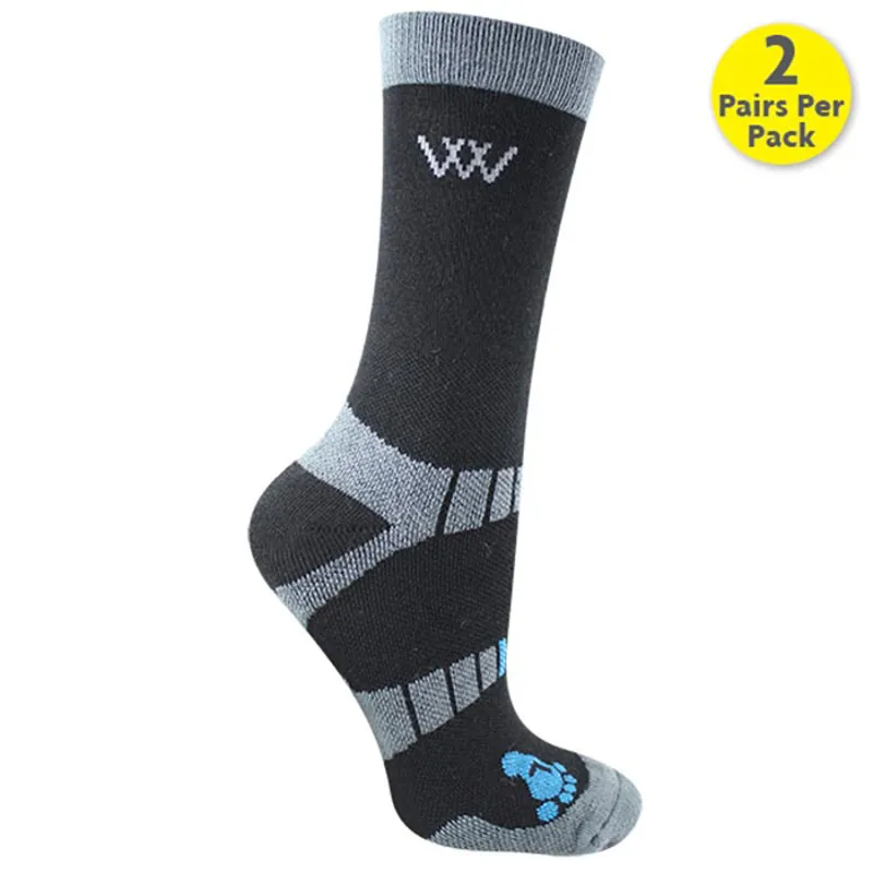 Woof Wear Short Bamboo Waffle Socks - Black