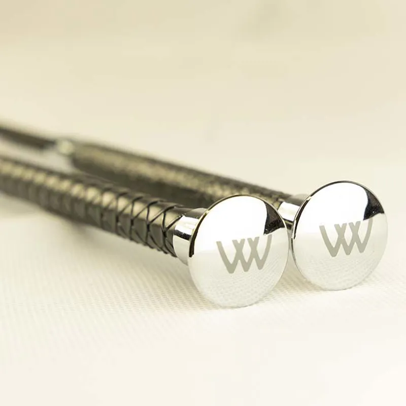 Woof Wear Reptile Dressage Whip 100cm - Black/Silver-1