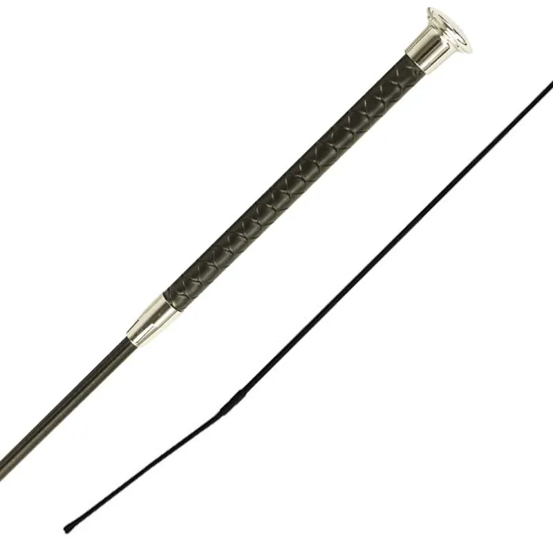 Woof Wear Reptile Dressage Whip 100cm - Black/Silver