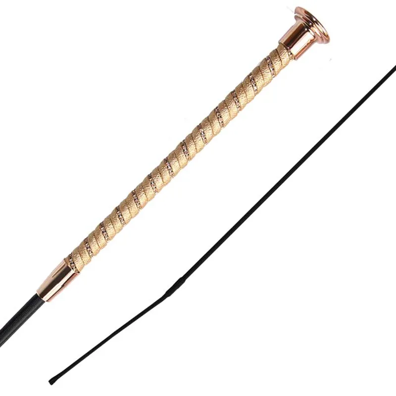 Woof Wear Twisted Dressage Whip 100cm - Rose Gold