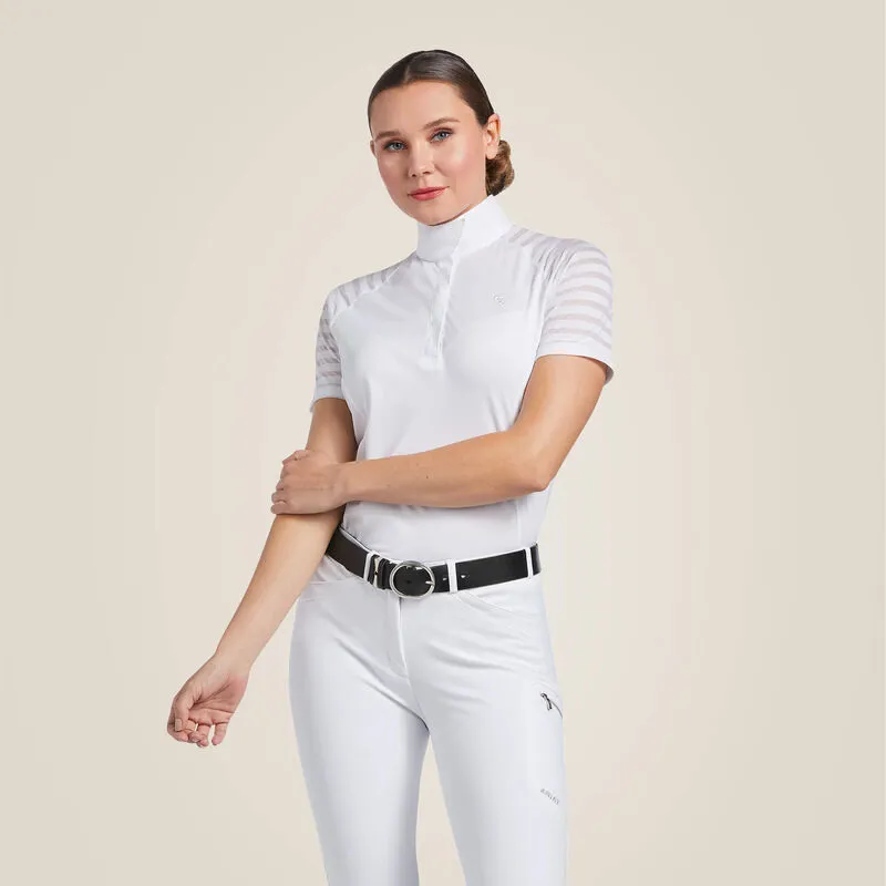 Ariat Womans Aptos Vent Show Shirt - White-2