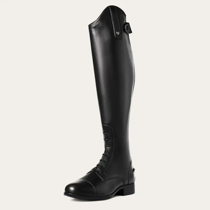 Ariat Womens Heritage Contour II Field Zip Tall Riding Boot - Black-1