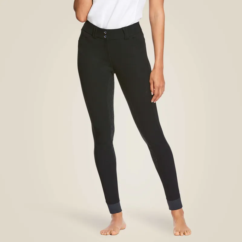 Ariat Women's Tri Factor Grip Full Seat Breeches - Black