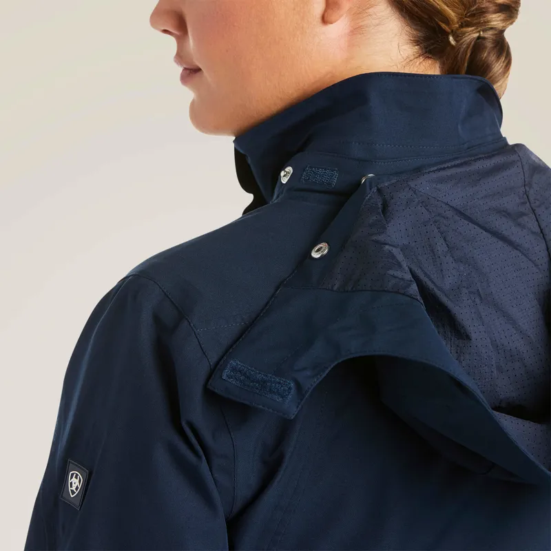Ariat Women's Coastal Waterproof Jacket Navy-4