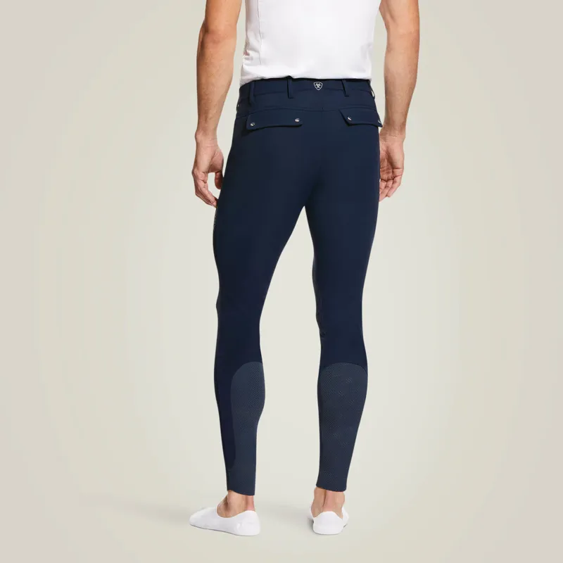 Ariat Men's Tri Factor Grip Knee Patch Breeches - Navy-2