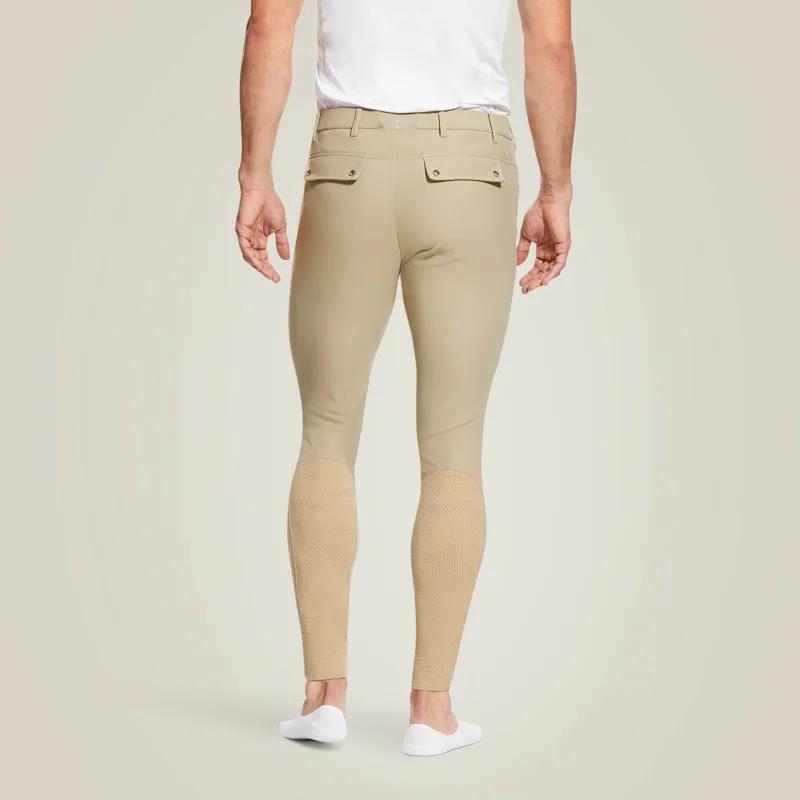 Ariat Men's Tri Factor Grip Knee Patch Breeches - Tan-2
