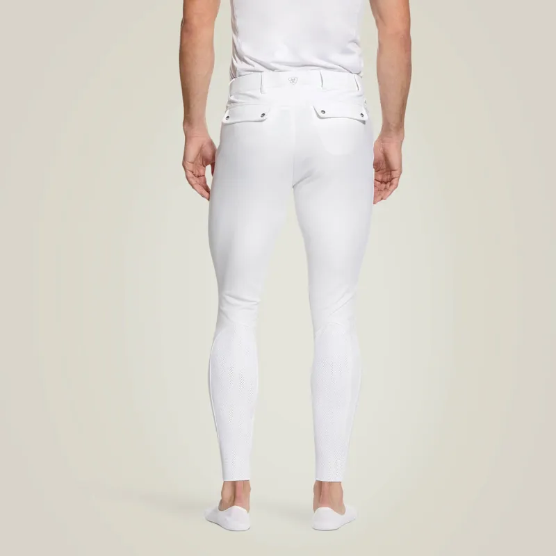 Ariat Men's Tri Factor Grip Knee Patch Breeches - White-2