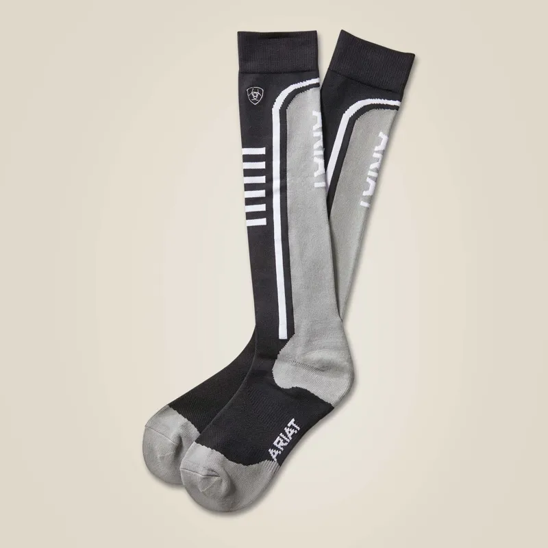 AriatTEK Slimline Performance Socks Black/Sleet - Unisex-1