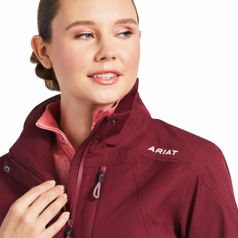 Ariat Women's Coastal Waterproof Jacket Zinfandel-1