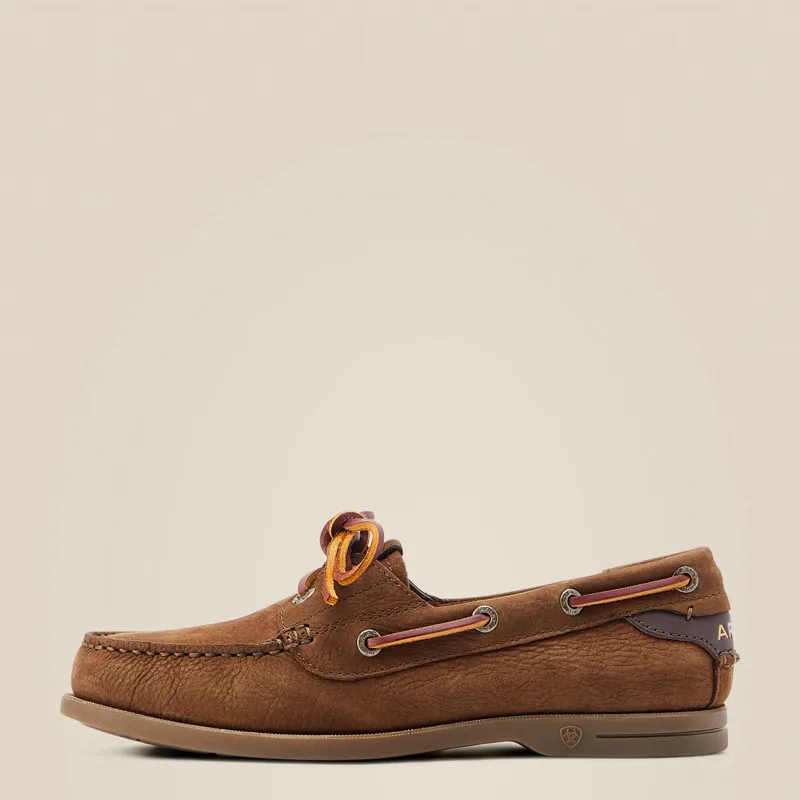Ariat Women's Antigua Boat Shoe Chocolate Brown-4