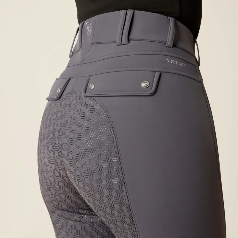 Ariat Women's Tri Factor Frost Insulated Full Seat Breeches - Ebony-3