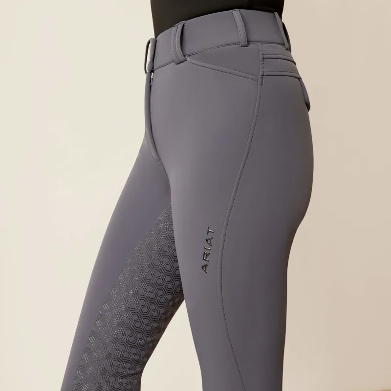 Ariat Women's Tri Factor Frost Insulated Full Seat Breeches - Ebony-4