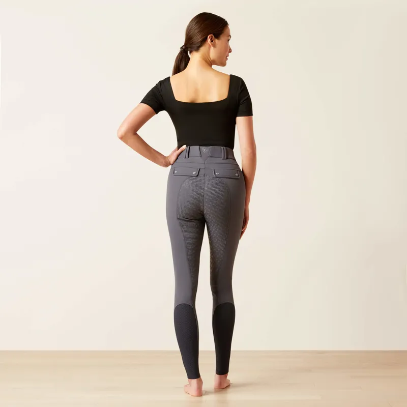 Ariat Women's Tri Factor Frost Insulated Full Seat Breeches - Ebony-2