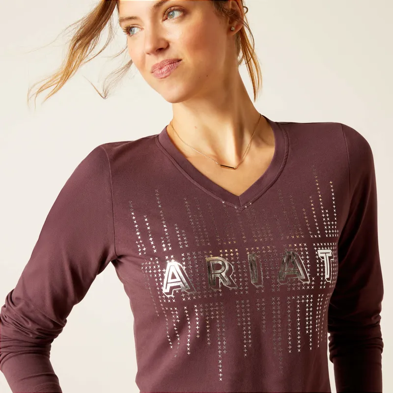 Ariat Women's Glitz T-Shirt Huckleberry-1