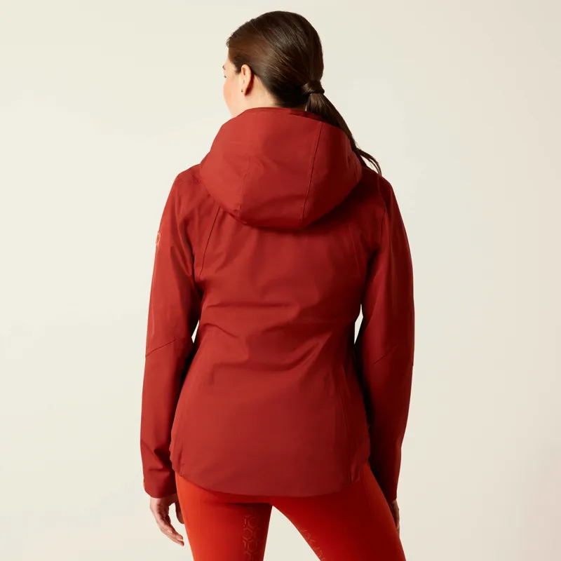 Ariat Women's Coastal Waterproof Jacket Fired Brick-5