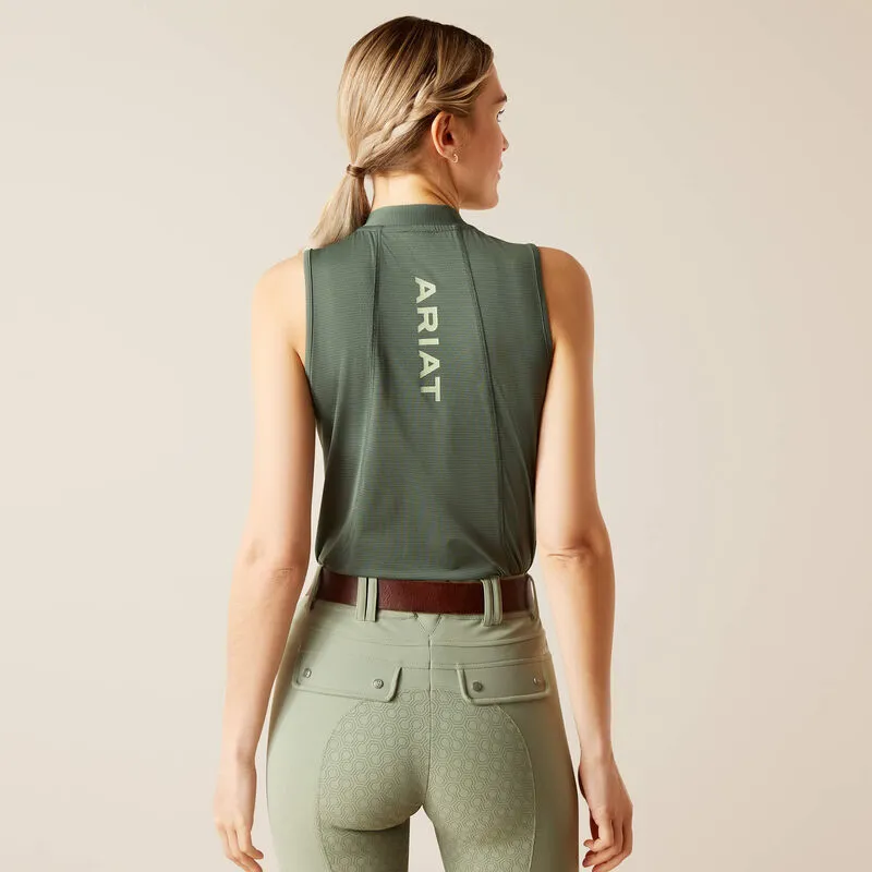 Ariat Womens Hailey Sleeveless Baselayer Duck Green-2