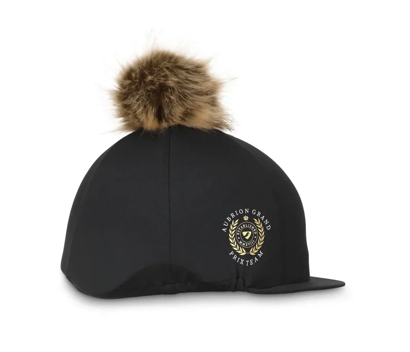 Shires Aubrion Team Hat Silk - BLACK
