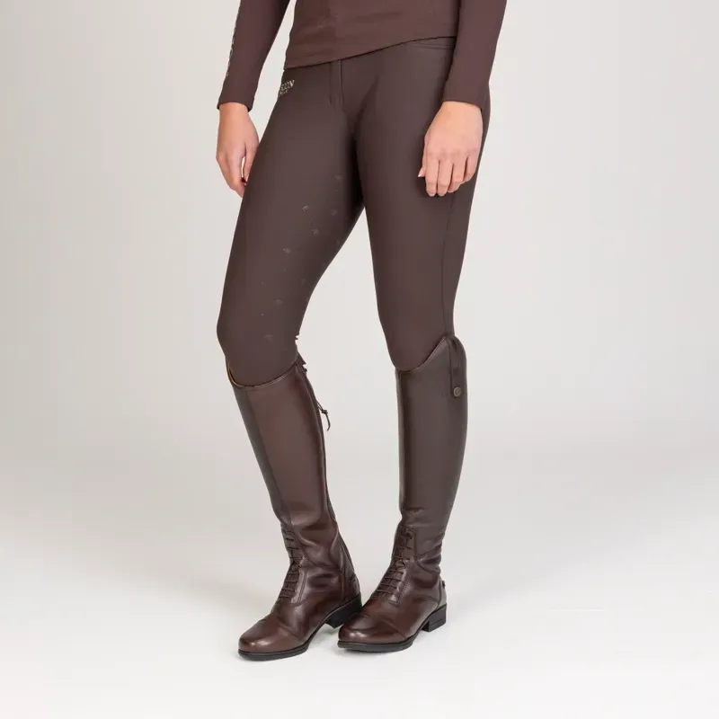 Aubrion Equestrian Breeches in Espresso-2