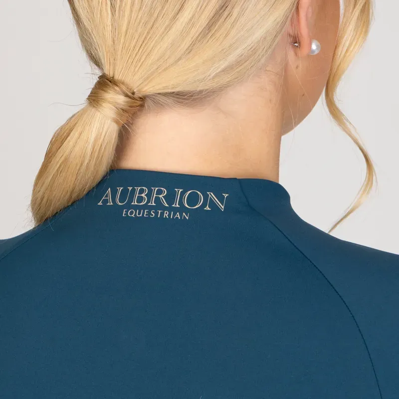 Aubrion Equestrian Winter Long Sleeve Base Layer in Estate Blue-1