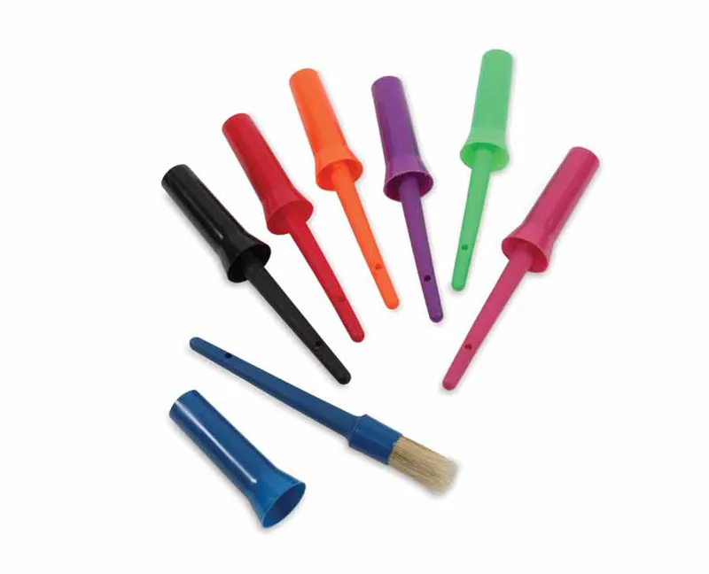 EZI-GROOM Plastic Hoof Oil Brush BLACK one size