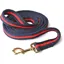 Hy Soft Webbing Lead Rein Without Chain - Navy/ Red 