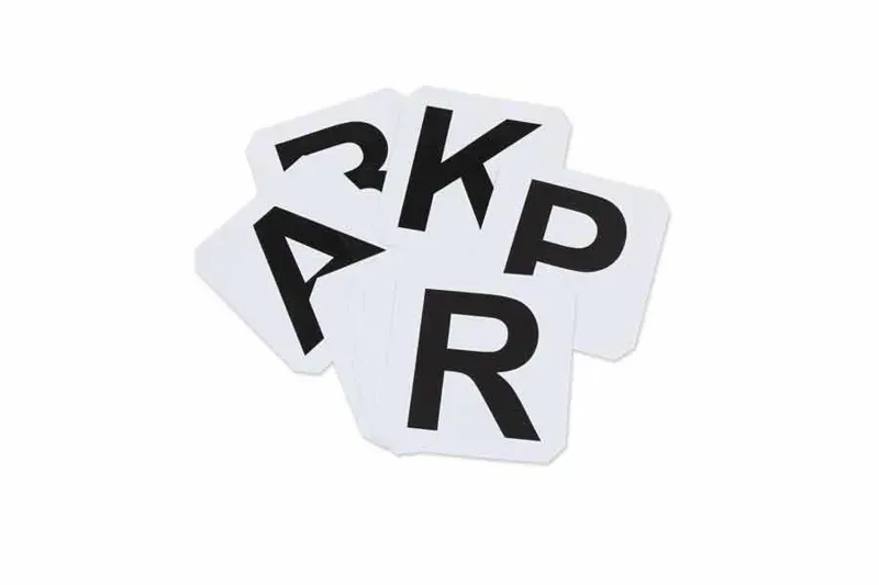 Shires Self-Adhesive Pack Of 12 Dressage Letters In White