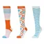 Dublin 3 Pack One Size Socks - Colour Clash