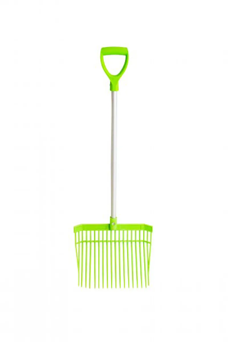 Red Gorilla Short D Handle Bedding Fork - Pistachio