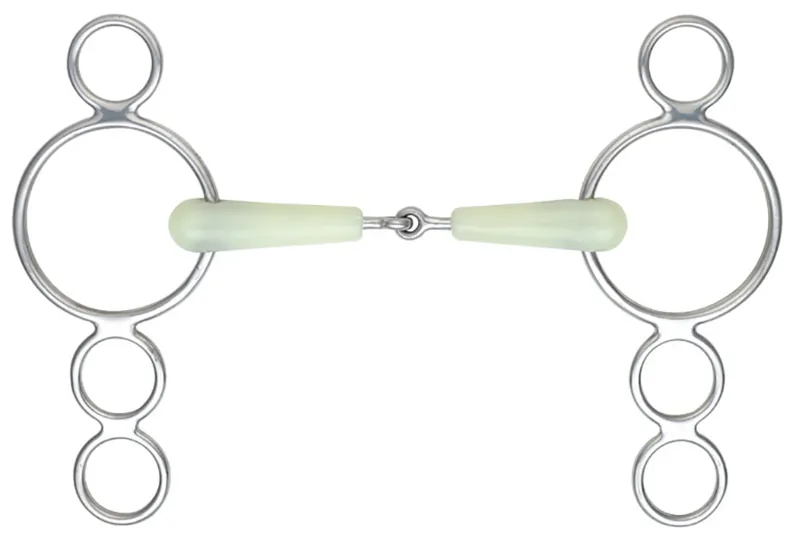 Shires Equikind Jointed 3 Ring Dutch Gag 