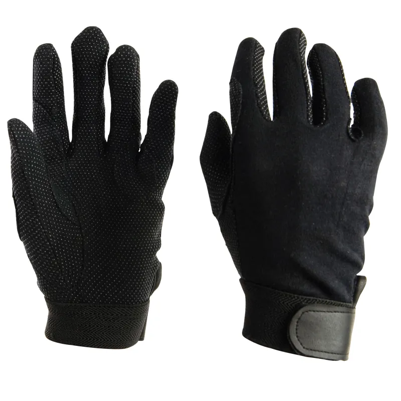 Dublin Track Riding Gloves in Black