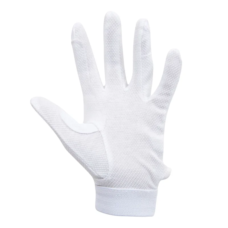Dublin Track Riding Gloves - White