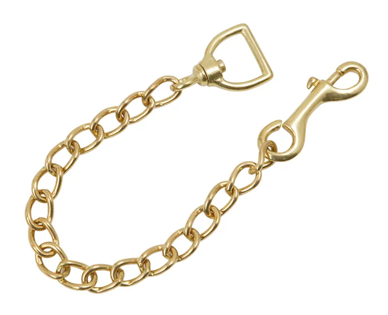 Shires 18 Inch Brass Plated Lead Rein Chain