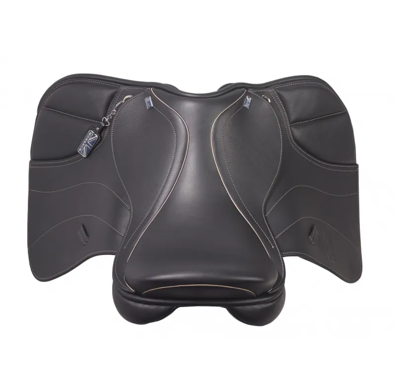 Monarch Pony Jump X Saddle - Brown-1