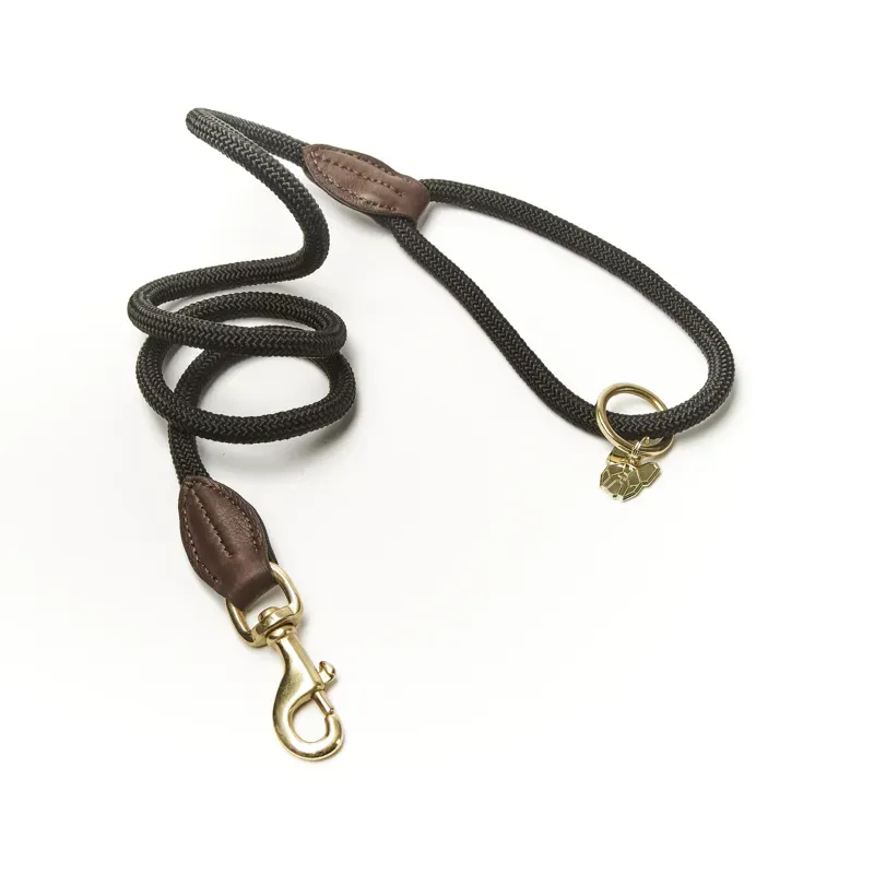 Digby and Fox Fine Rope Lead - Black