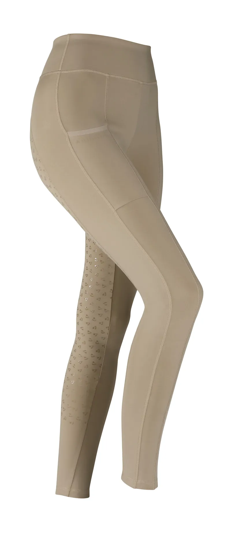 Shires Aubrion Hudson Girl's Riding Tights - Beige