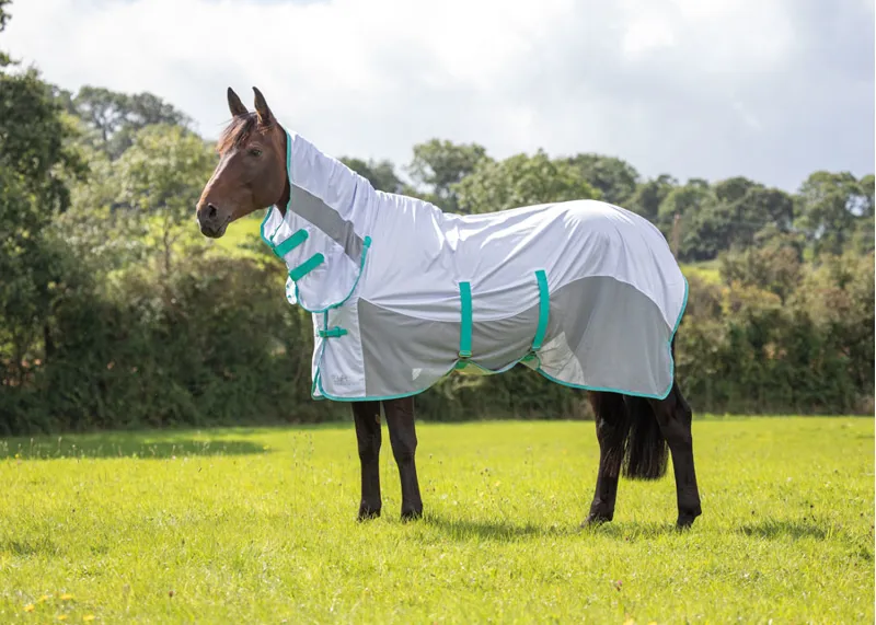 Shires Tempest Original Mesh Combo Fly Rug - White