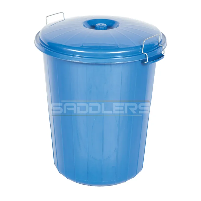 Saddlers Dustbin with Lid 70ltr - Blue