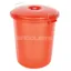 Saddlers Dustbin with Lid Red - 70ltr