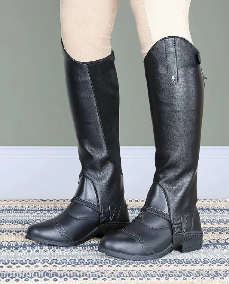 Shires Moretta Synthetic Gaiters - Childs Black