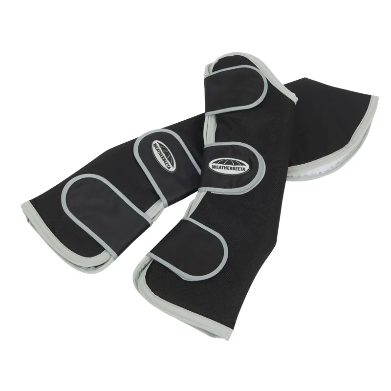 Weatherbeeta Travel Boots Black/Silver - Pony