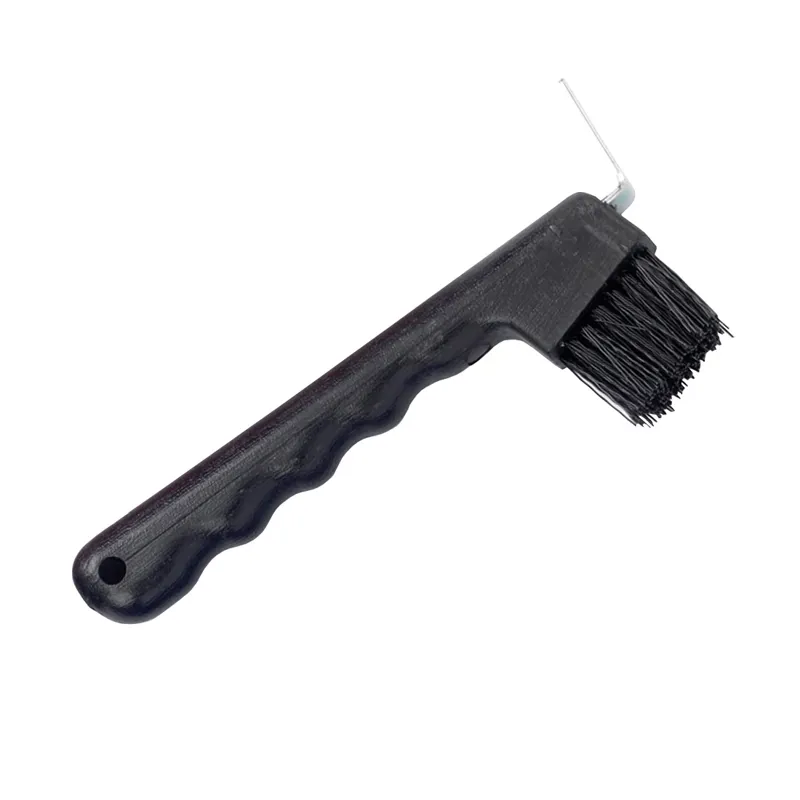 Lincoln Hoof Pick with Brush - Black