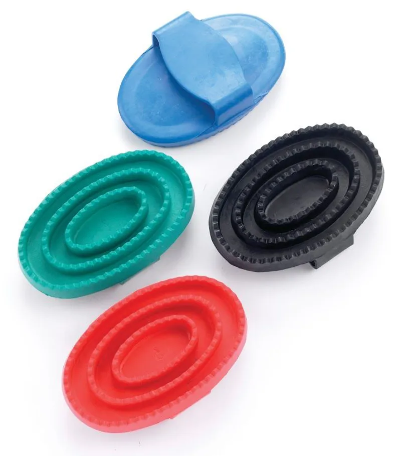Lincoln Rubber Curry Comb - Large Red