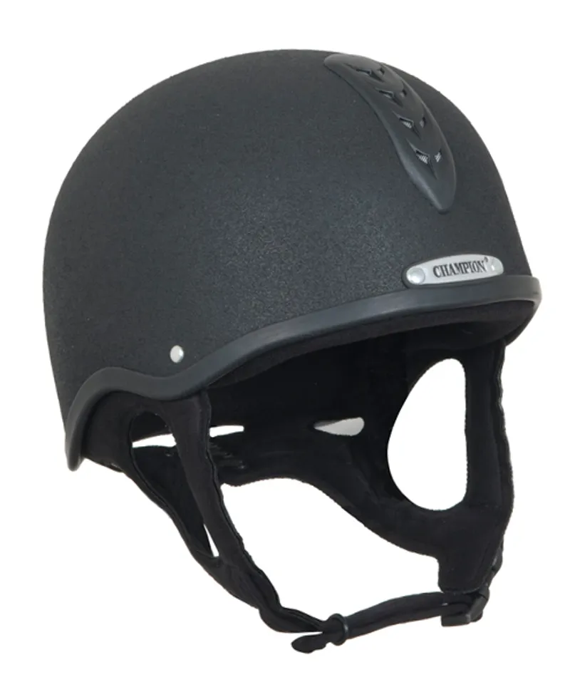 Champion Junior X-Air Plus Jockey Helmet - Black-1