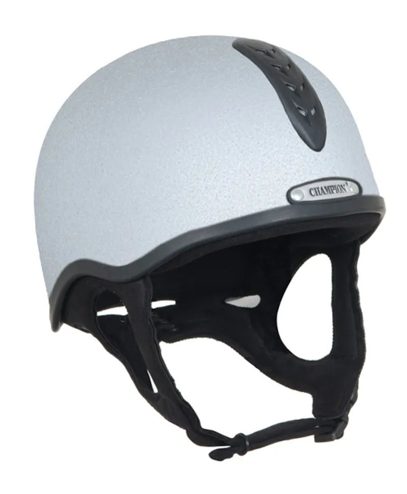 Champion Junior X-Air Plus Jockey Helmet - Silver