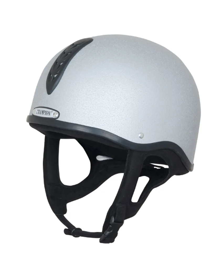 Champion Junior X-Air Plus Jockey Helmet - Silver-1
