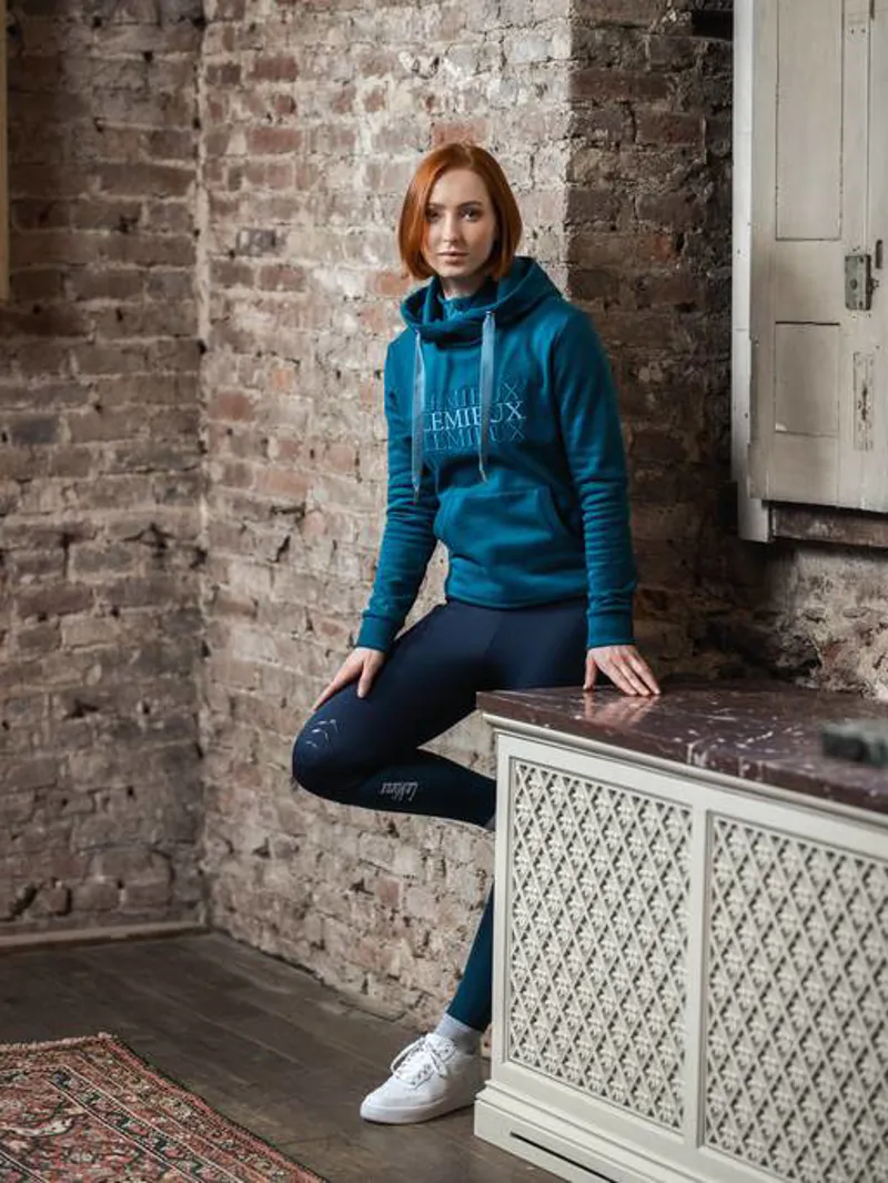 LeMieux Brushed Pull On Breeches - Navy-1