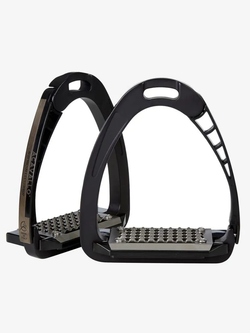 Acavallo Arena AluPro Stirrup Irons - Black
