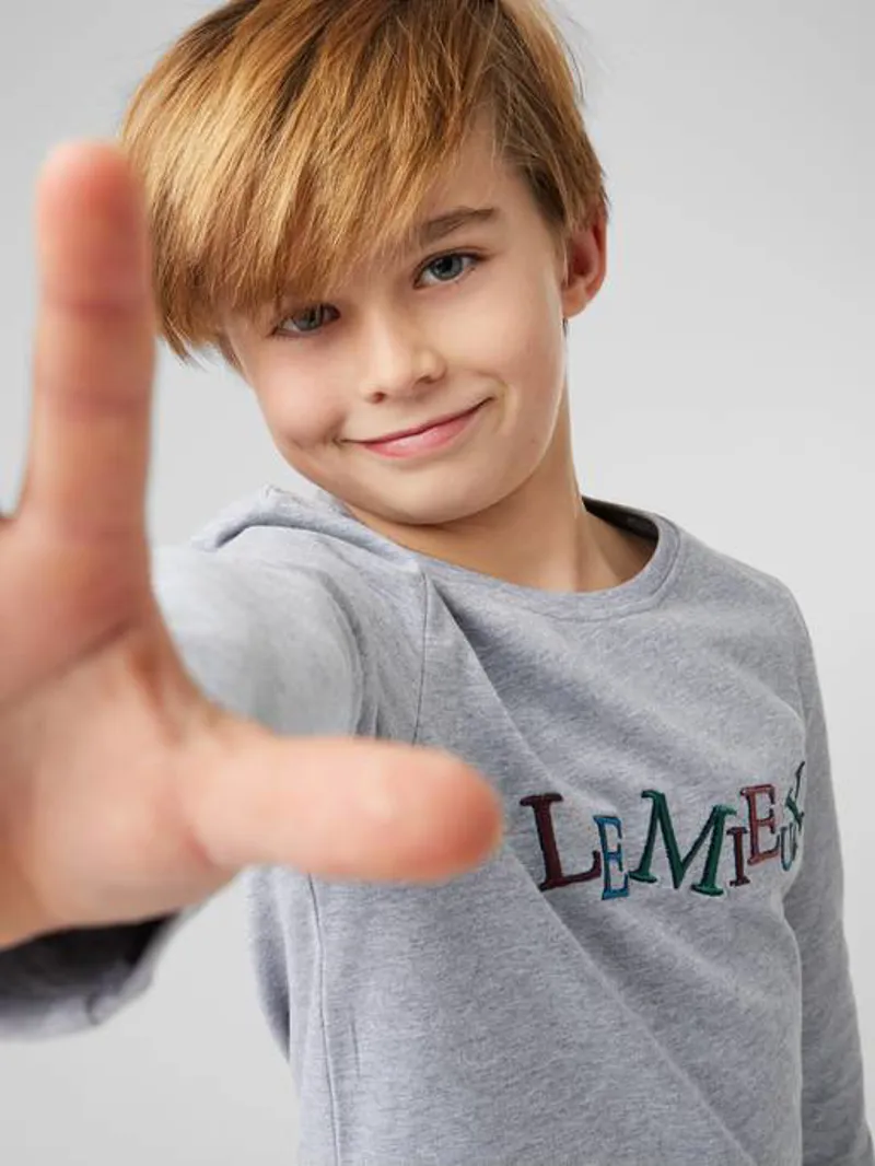 LeMieux Mini Jamie Long Sleeve Top - Grey-1