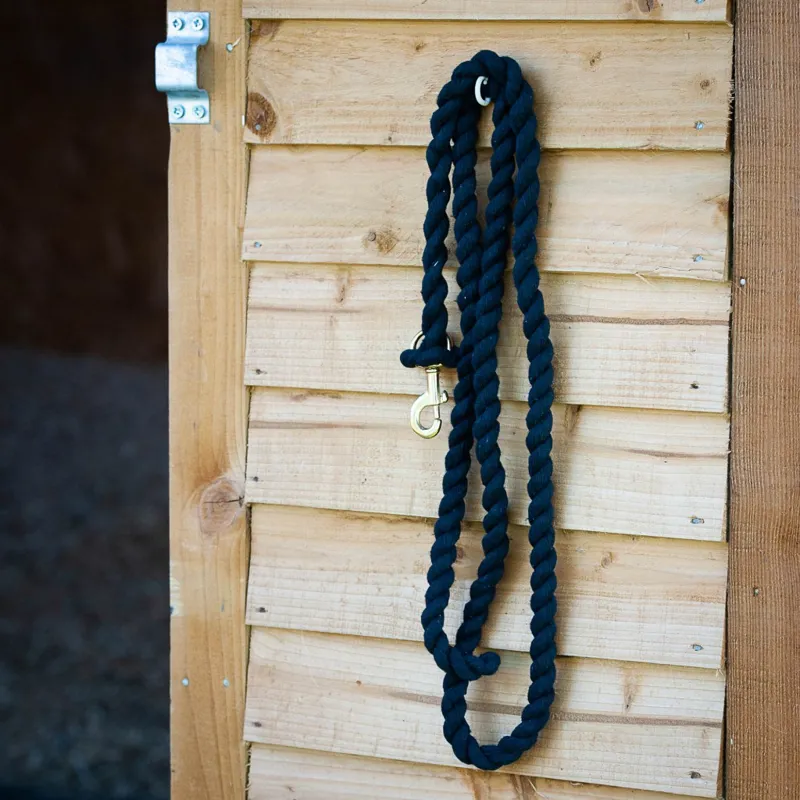 GALLOP Premium Polycotton Leadrope with Solid Brass Trigger Clip - Green-1