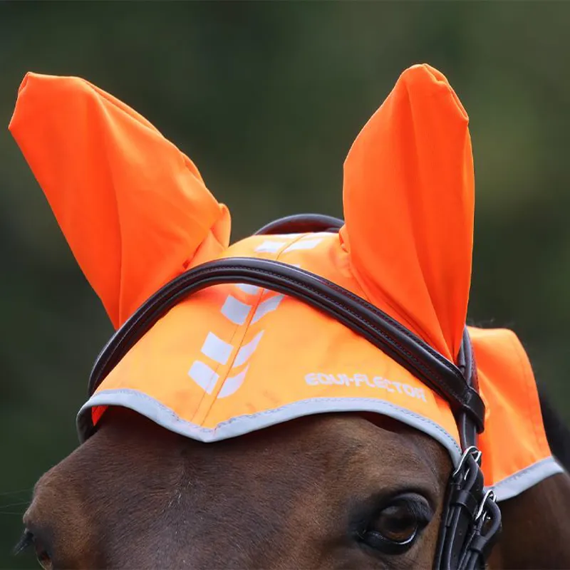 Equi-Flectora Fly Veil - Orange